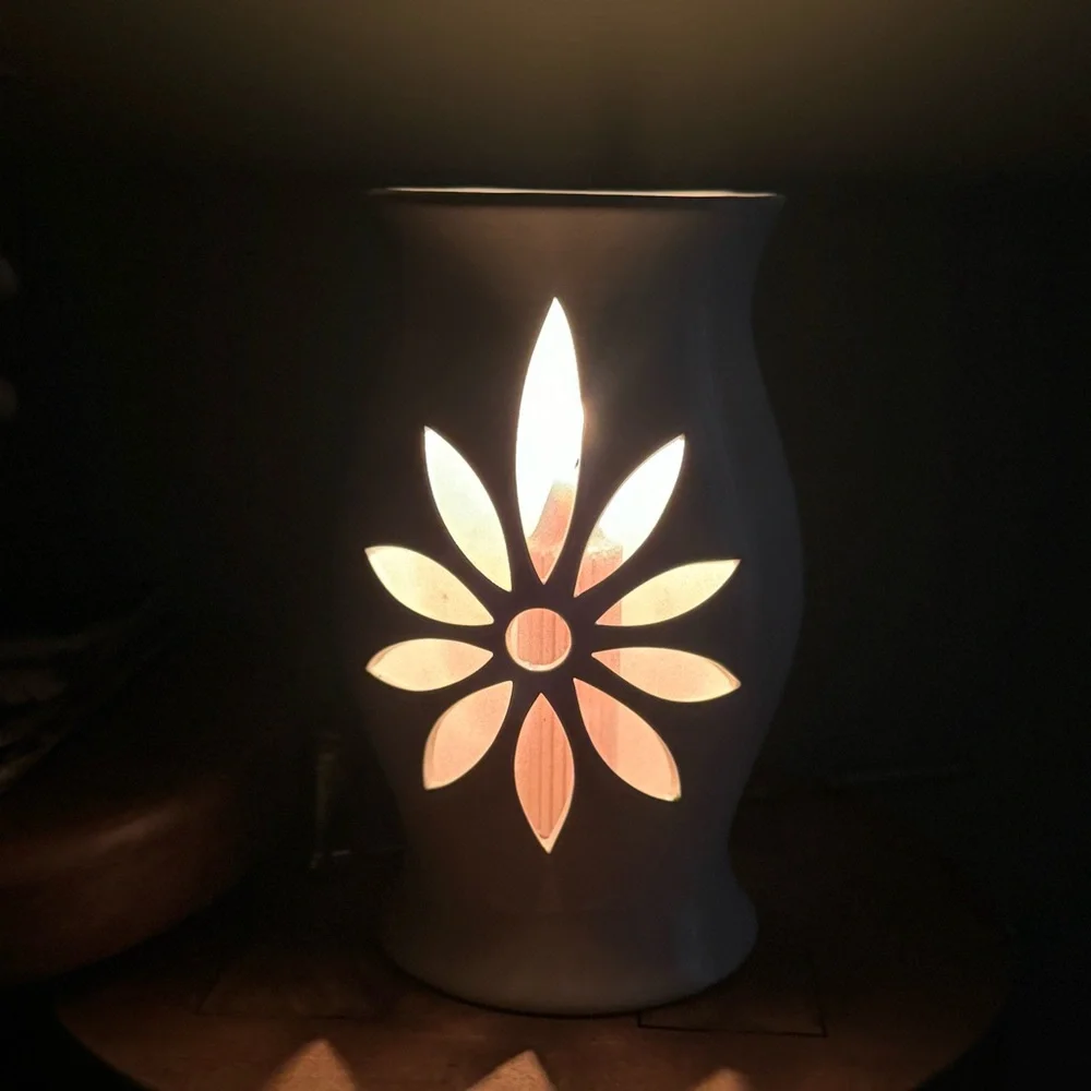 Vtg Partylite SONATA Wall Sconces Ceramic White Rare